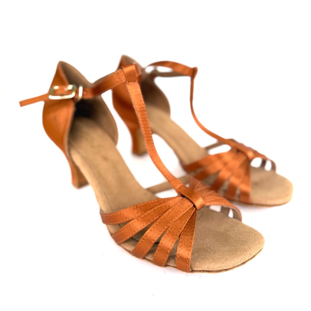 Capezio Julia Ballroom Shoes, Handmade Italian, Size 8.5W